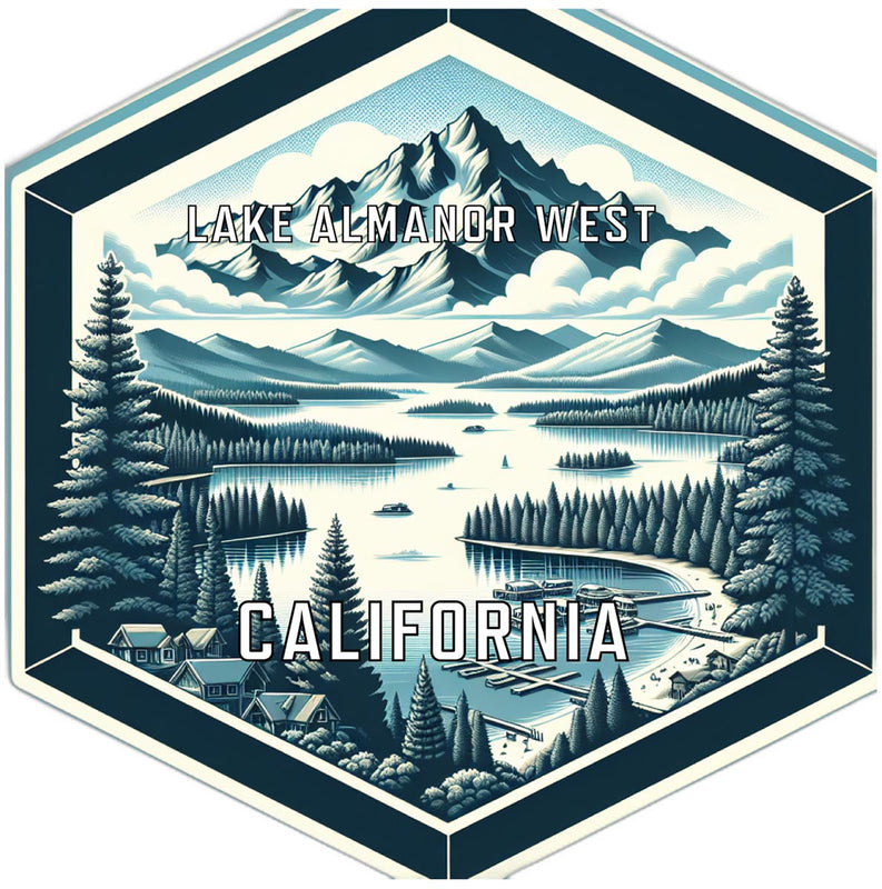 Lake Almanor West California Travel Destination Souvenir Vinyl Decal Sticker 6-Inch
