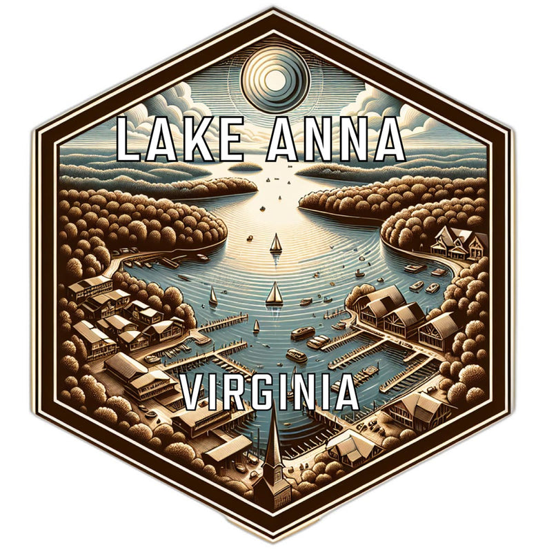 Lake Anna Virginia Travel Destination Souvenir Vinyl Decal Sticker 2-Inch