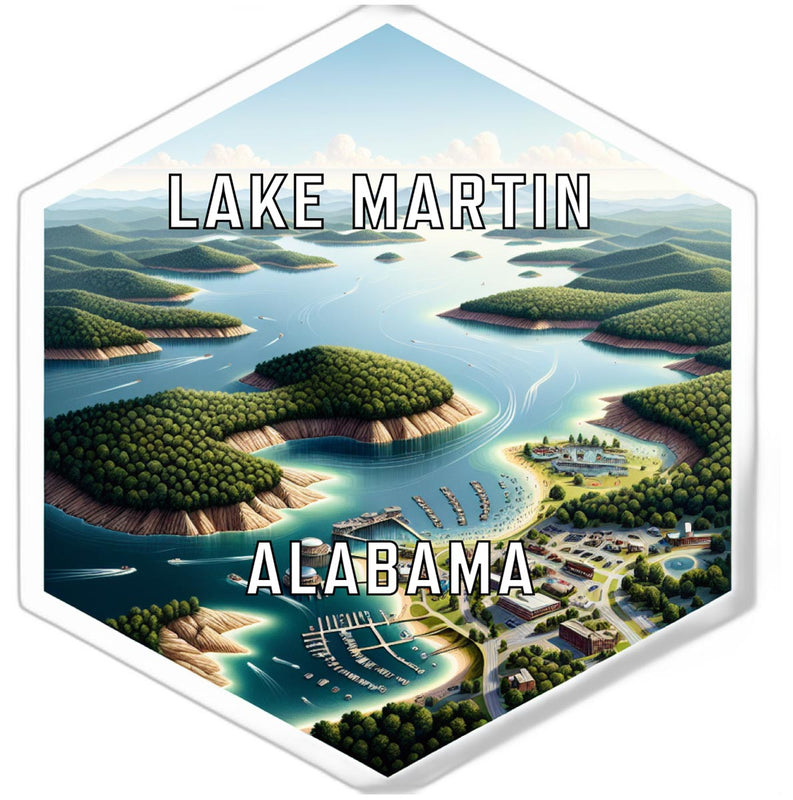 Lake Martin Alabama Travel Destination Souvenir Vinyl Decal Sticker 2-Inch