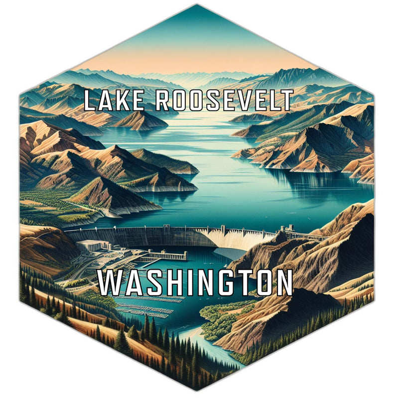 Lake Roosevelt Washington Travel Destination Souvenir Vinyl Decal Sticker 6-Inch