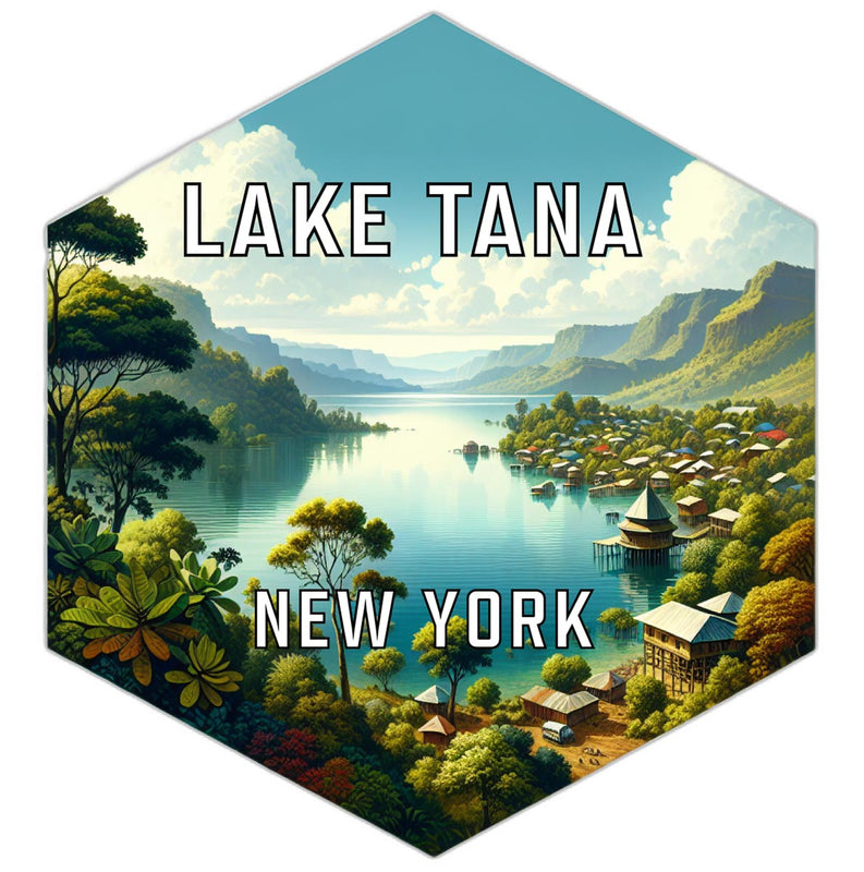 Lake Tana New York Travel Destination Souvenir Vinyl Decal Sticker 6-Inch