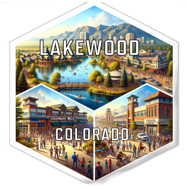 Lakewood Colorado Travel Destination Souvenir Vinyl Decal Sticker 4-Inch