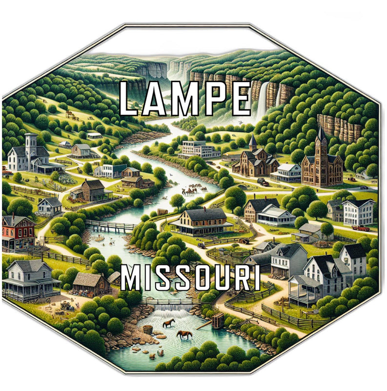 Lampe Missouric Travel Destination Souvenir Vinyl Decal Sticker 2-Inch