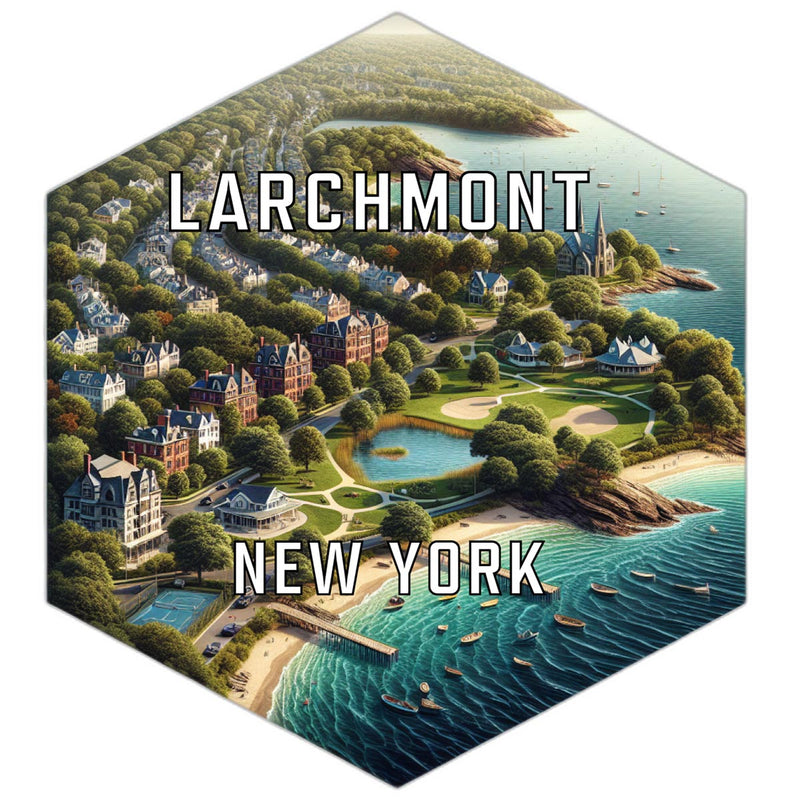 Larchmont New York Travel Destination Souvenir Vinyl Decal Sticker 4-Inch