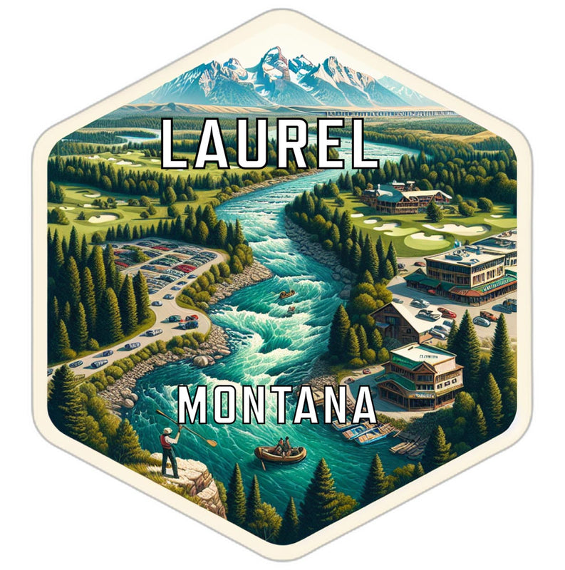 Laurel Montana Travel Destination Souvenir Vinyl Decal Sticker 4-Inch