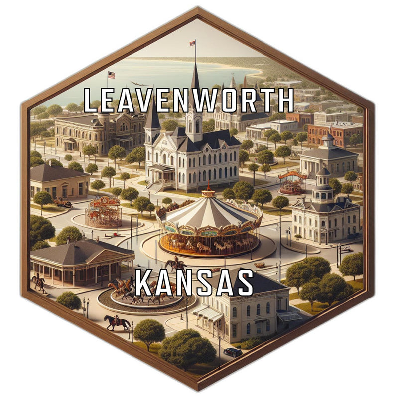 Leavenworth Kansas Travel Destination Souvenir Vinyl Decal Sticker 6-Inch