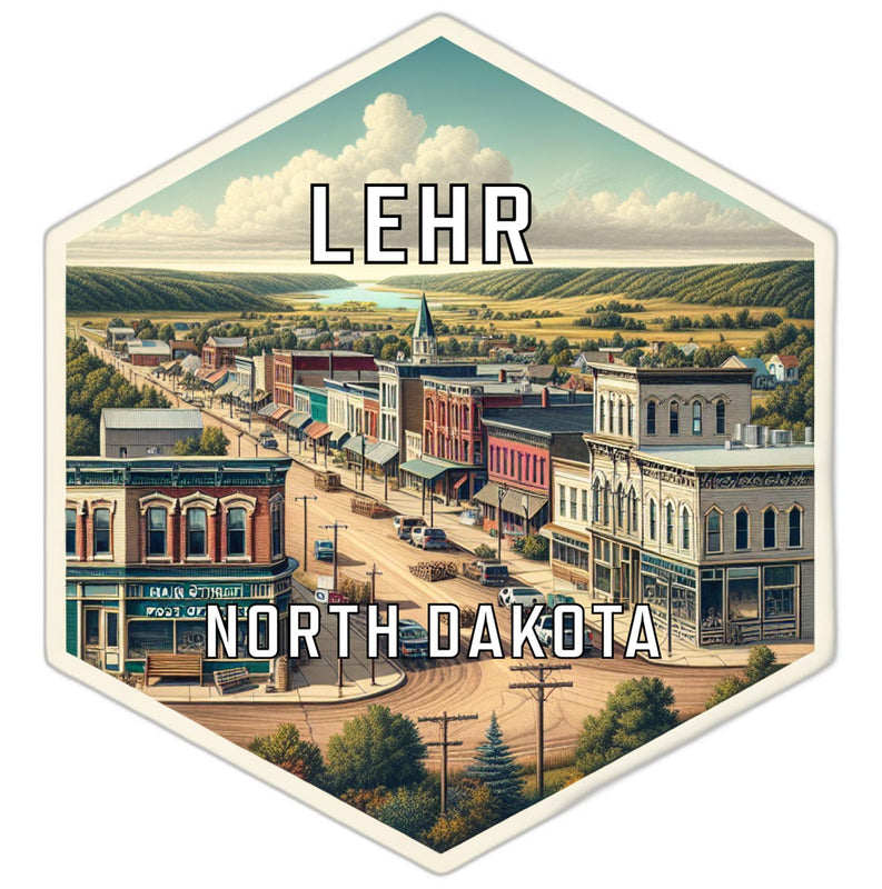 Lehr North Dakota Travel Destination Souvenir Vinyl Decal Sticker 2-Inch