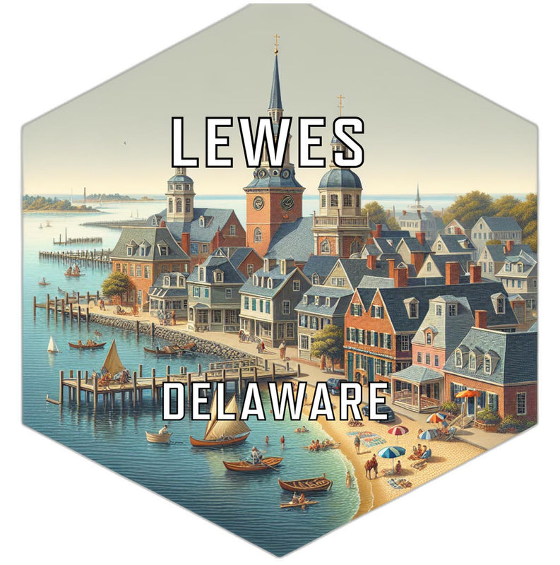 Lewes Delaware Travel Destination Souvenir Vinyl Decal Sticker 6-Inch