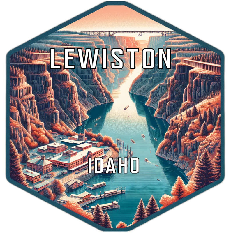 Lewiston Idaho Travel Destination Souvenir Vinyl Decal Sticker 6-Inch