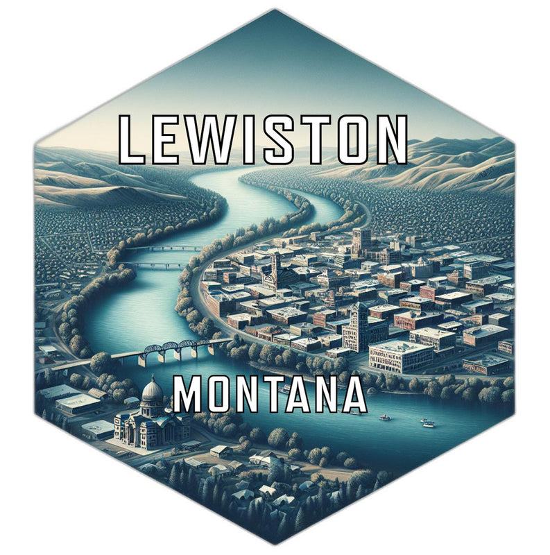 Lewiston Montana Travel Destination Souvenir Vinyl Decal Sticker 6-Inch
