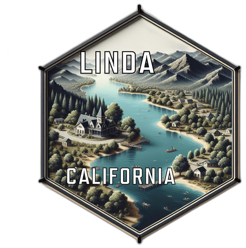 Linda California Travel Destination Souvenir Vinyl Decal Sticker 6-Inch
