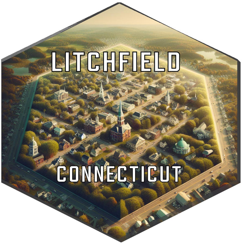 Litchfield Connecticut Travel Destination Souvenir Vinyl Decal Sticker 6-Inch