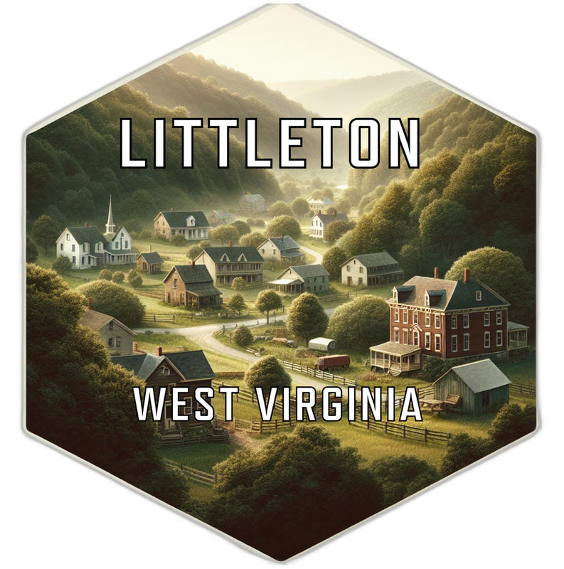 Littleton West Virginia Travel Destination Souvenir Vinyl Decal Sticker 4-Inch