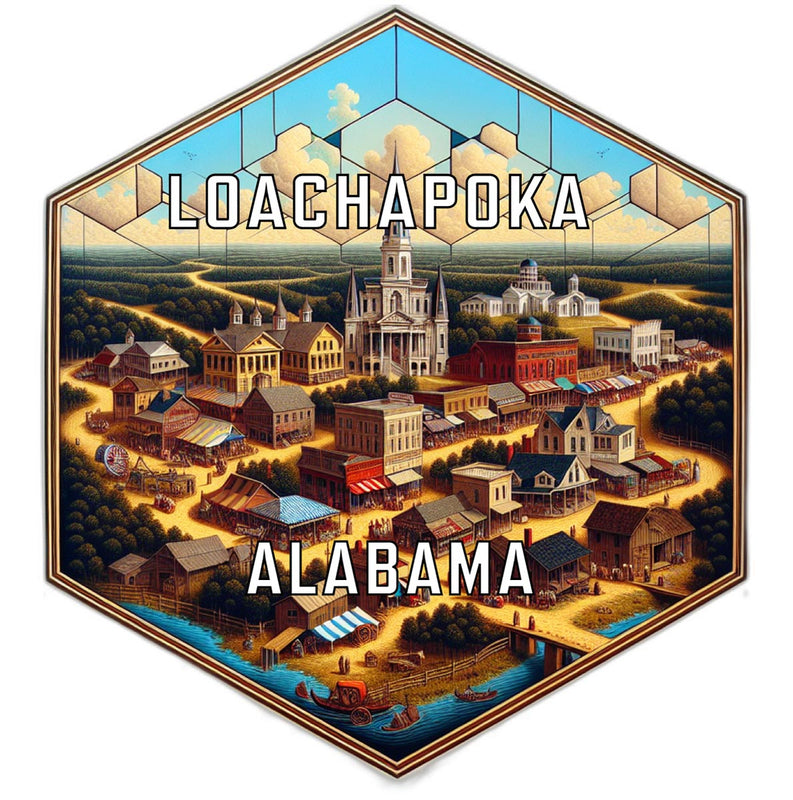 Loachapoka Alabama Travel Destination Souvenir Vinyl Decal Sticker 2-Inch