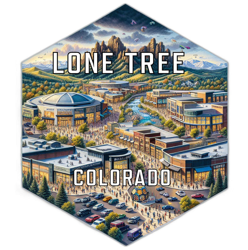 Lone Tree Colorado Travel Destination Souvenir Vinyl Decal Sticker 2-Inch