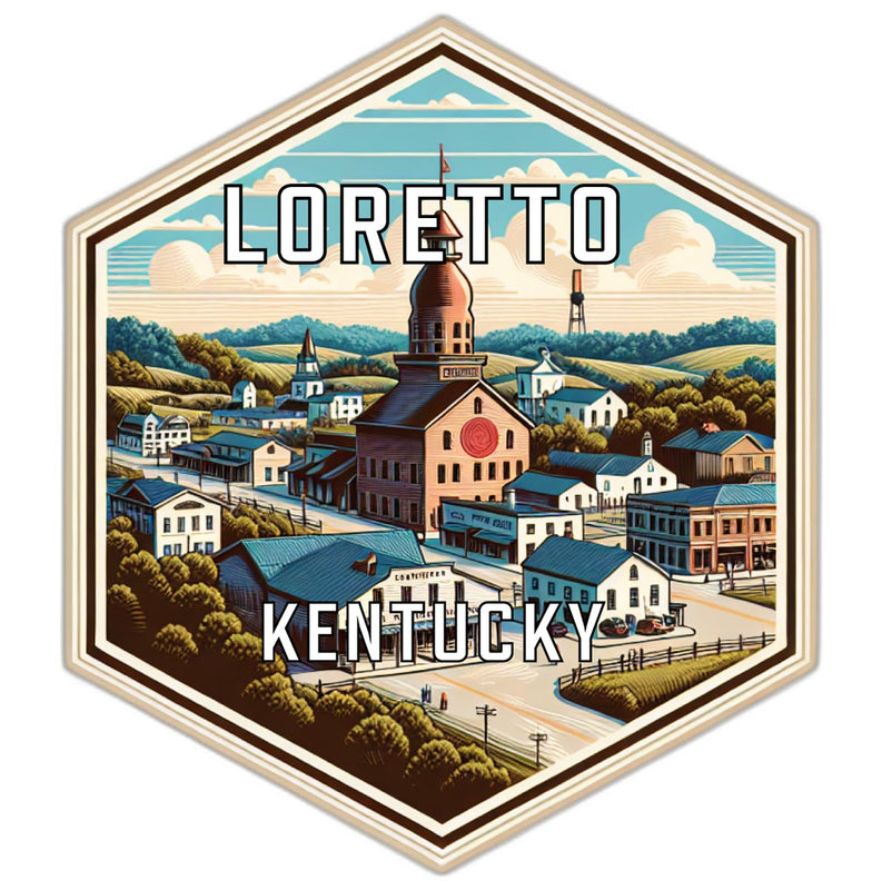 Loretto Kentucky Travel Destination Souvenir Vinyl Decal Sticker 6-Inch