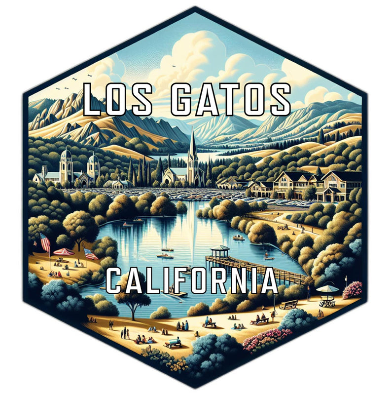 Los Gatos California Travel Destination Souvenir Vinyl Decal Sticker 2-Inch