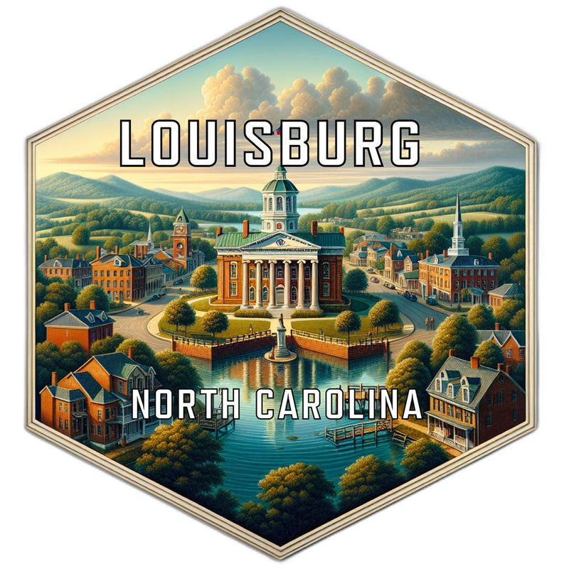 Louisburg North Carolina Travel Destination Souvenir Vinyl Decal Sticker 2-Inch