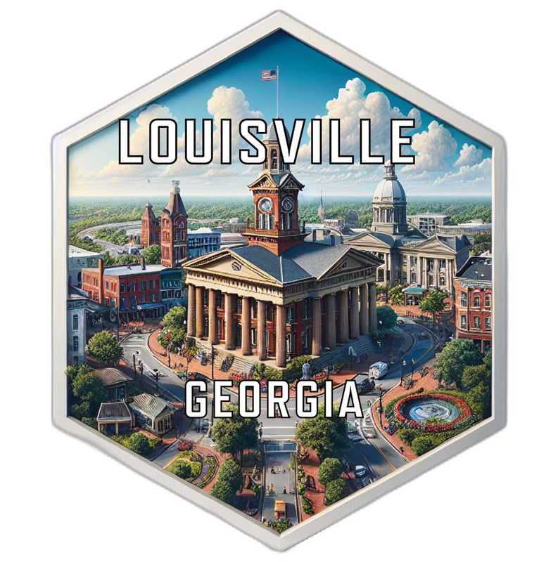 Louisville Georgia Travel Destination Souvenir Vinyl Decal Sticker 2-Inch