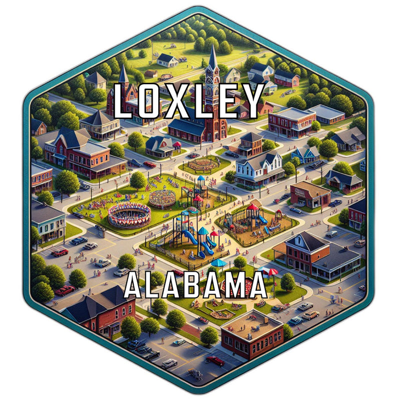 Loxley Alabama Travel Destination Souvenir Vinyl Decal Sticker 2-Inch