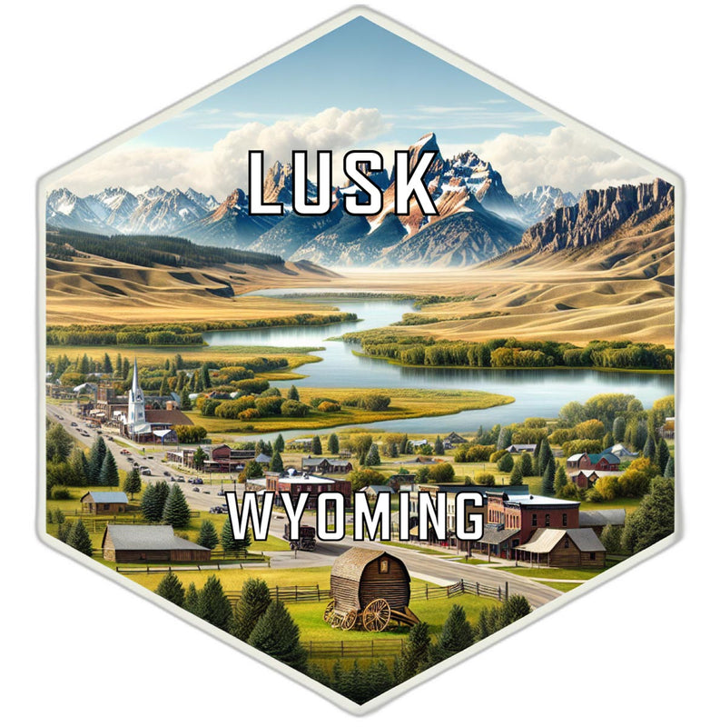 Lusk Wyoming Travel Destination Souvenir Vinyl Decal Sticker 2-Inch