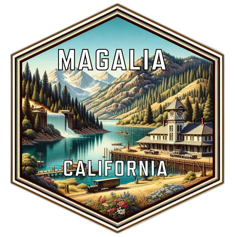 Magalia California Travel Destination Souvenir Vinyl Decal Sticker 2-Inch