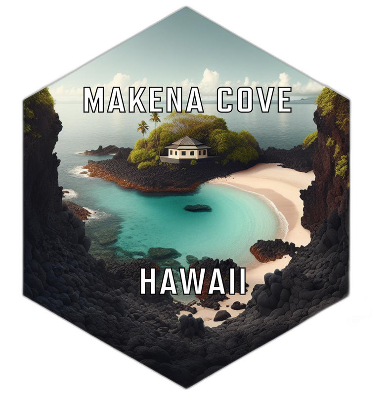 Makena Cove Hawaii Travel Destination Souvenir Vinyl Decal Sticker 2-Inch
