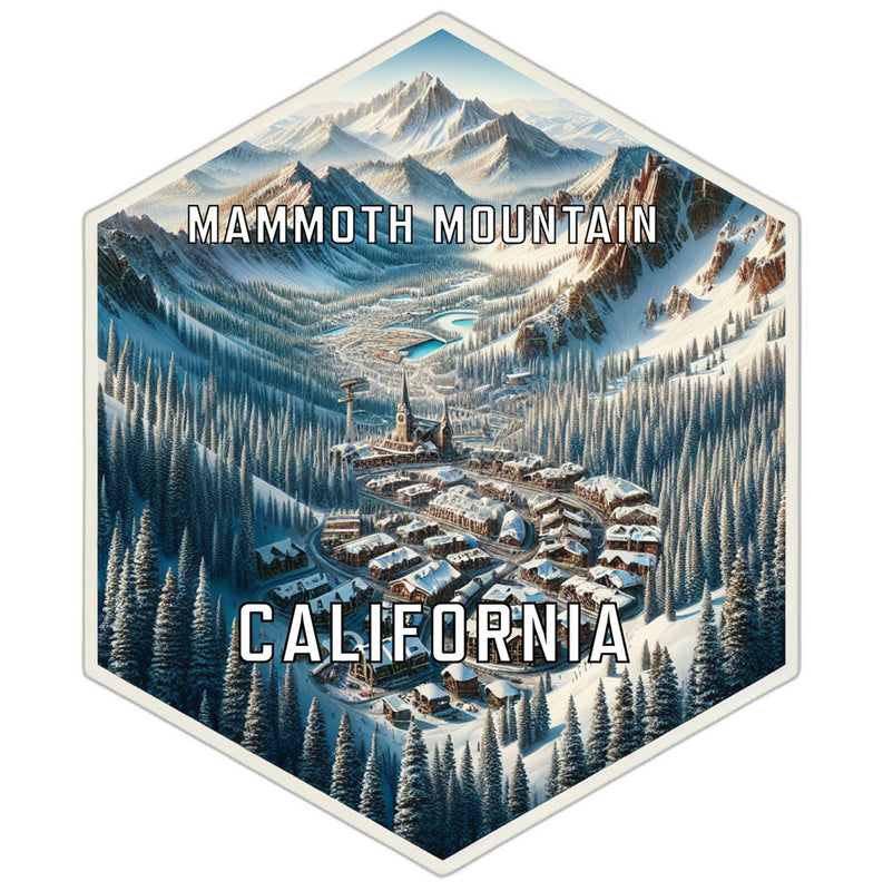 Mammoth Mountain California Travel Destination Souvenir Vinyl Decal Sticker 2-Inch