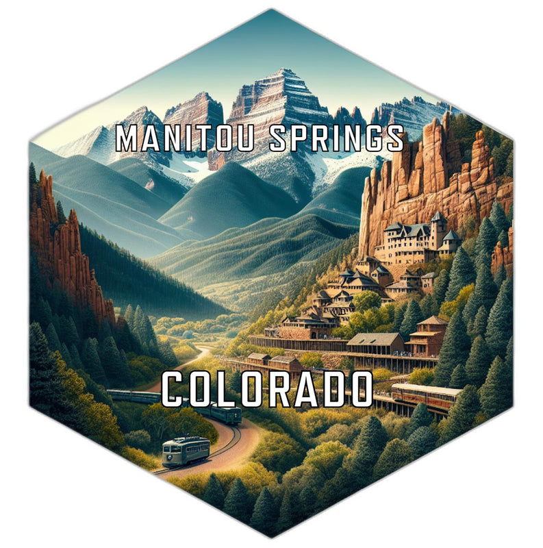Manitou Springs Colorado Travel Destination Souvenir Vinyl Decal Sticker 6-Inch