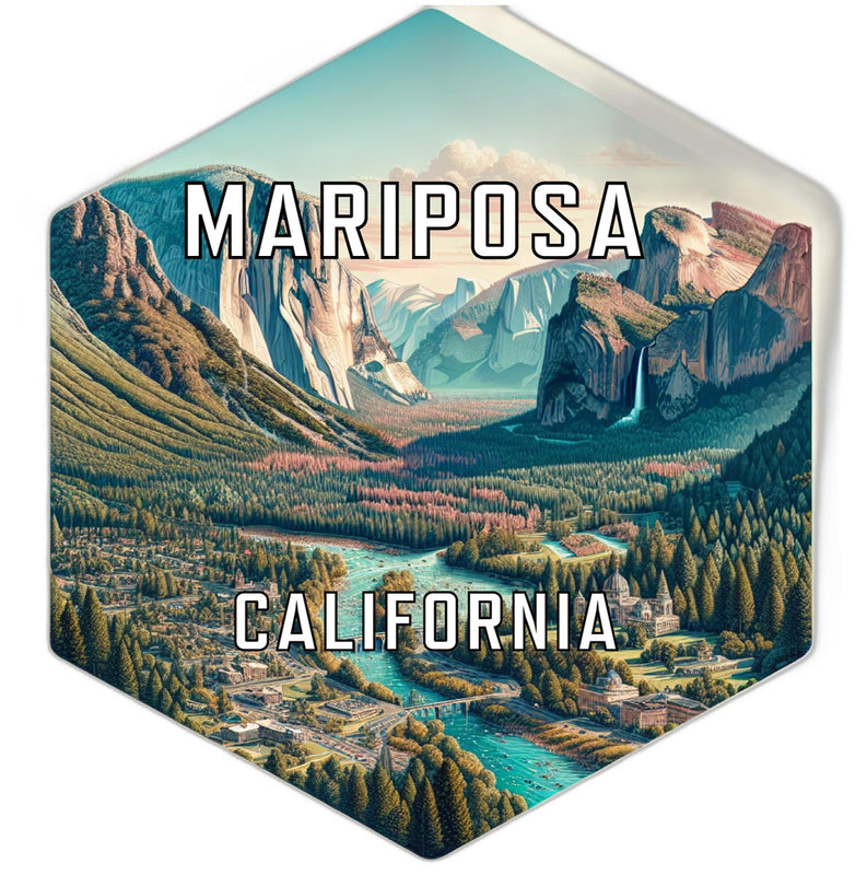 Mariposa California Travel Destination Souvenir Vinyl Decal Sticker 4-Inch