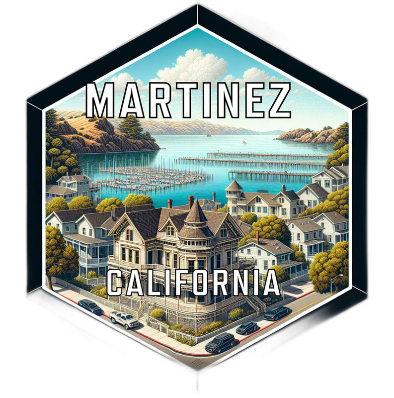 Martinez California Travel Destination Souvenir Vinyl Decal Sticker 2-Inch