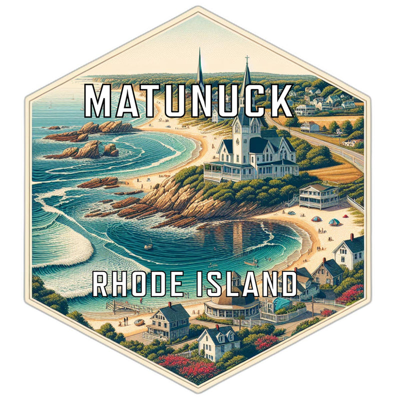 Matunuck Rhode Island Travel Destination Souvenir Vinyl Decal Sticker 6-Inch