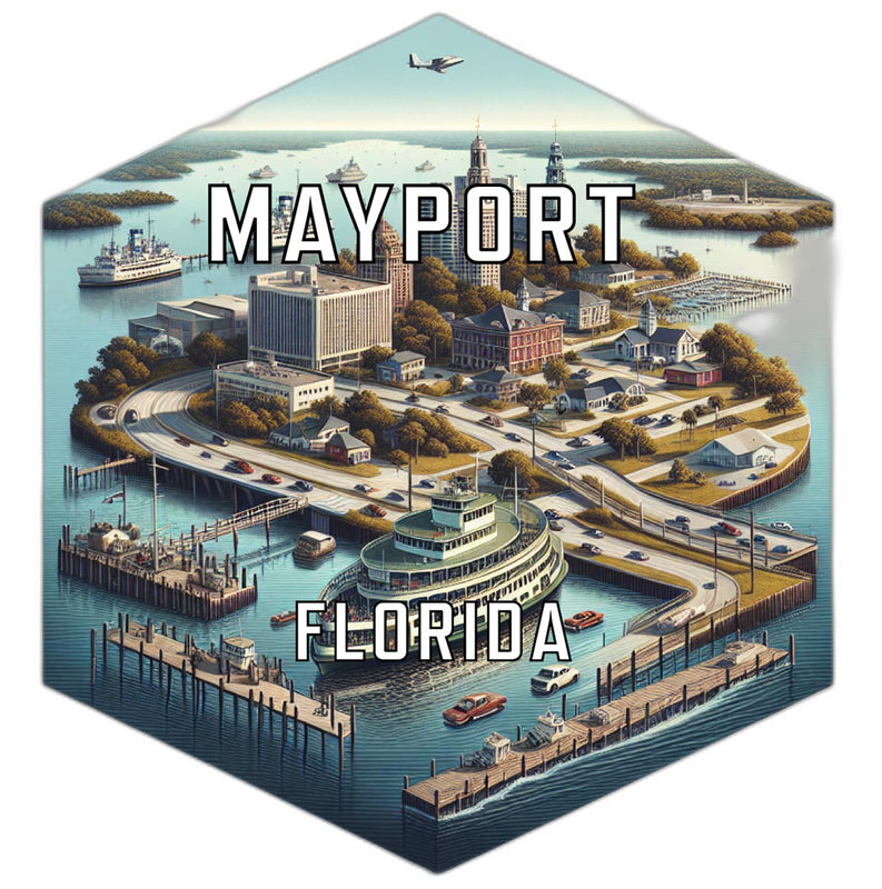 Mayport Florida Travel Destination Souvenir Vinyl Decal Sticker 4-Inch