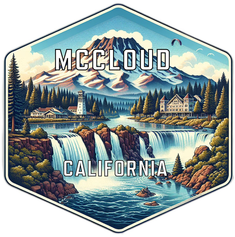 Mccloud California Travel Destination Souvenir Vinyl Decal Sticker 2-Inch