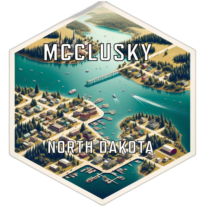Mcclusky North Dakota Travel Destination Souvenir Vinyl Decal Sticker 2-Inch
