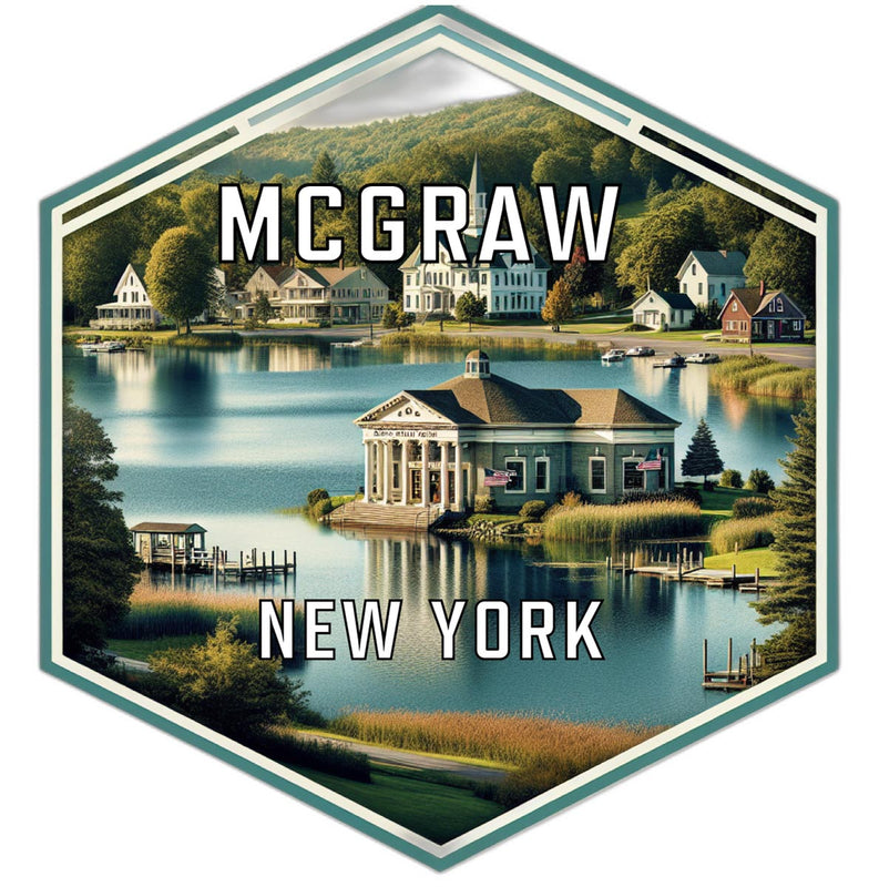 Mcgraw New York Travel Destination Souvenir Vinyl Decal Sticker 2-Inch