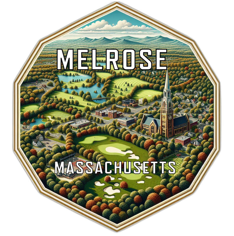 Melrose Massachusetts Travel Destination Souvenir Vinyl Decal Sticker 2-Inch