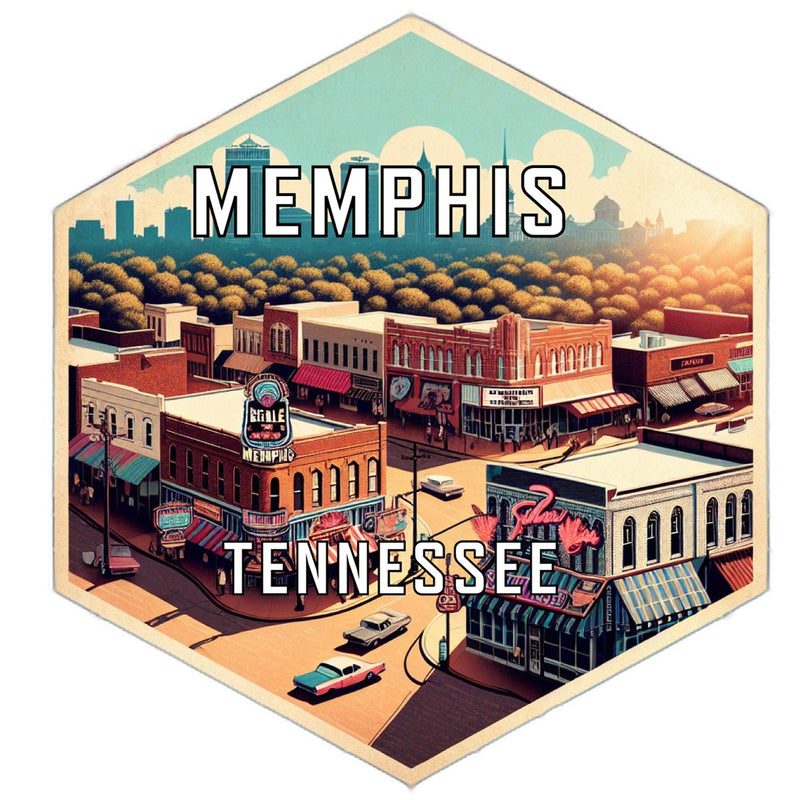 Memphis Tennessee Travel Destination Souvenir Vinyl Decal Sticker 2-Inch