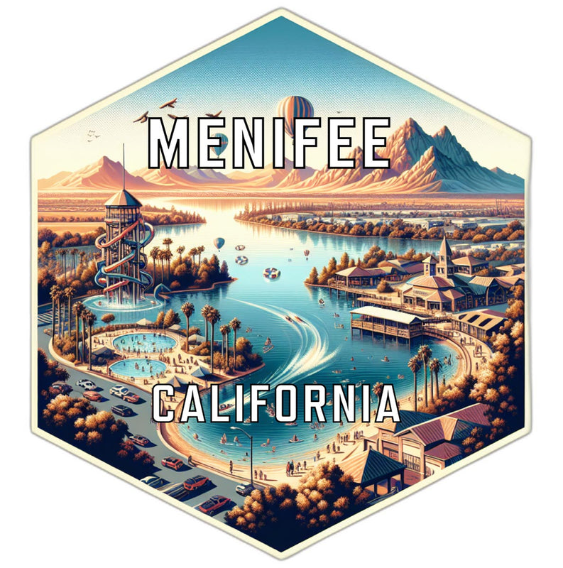 Menifee California Travel Destination Souvenir Vinyl Decal Sticker 2-Inch