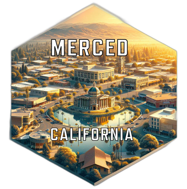 Merced California Travel Destination Souvenir Vinyl Decal Sticker 6-Inch