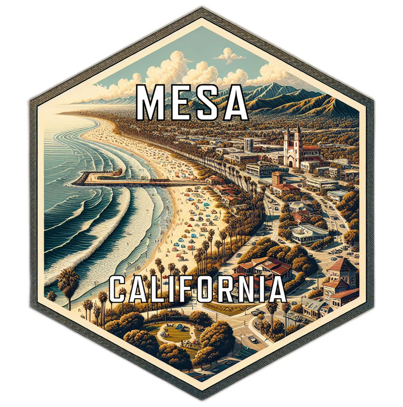 Mesa California Travel Destination Souvenir Vinyl Decal Sticker 2-Inch