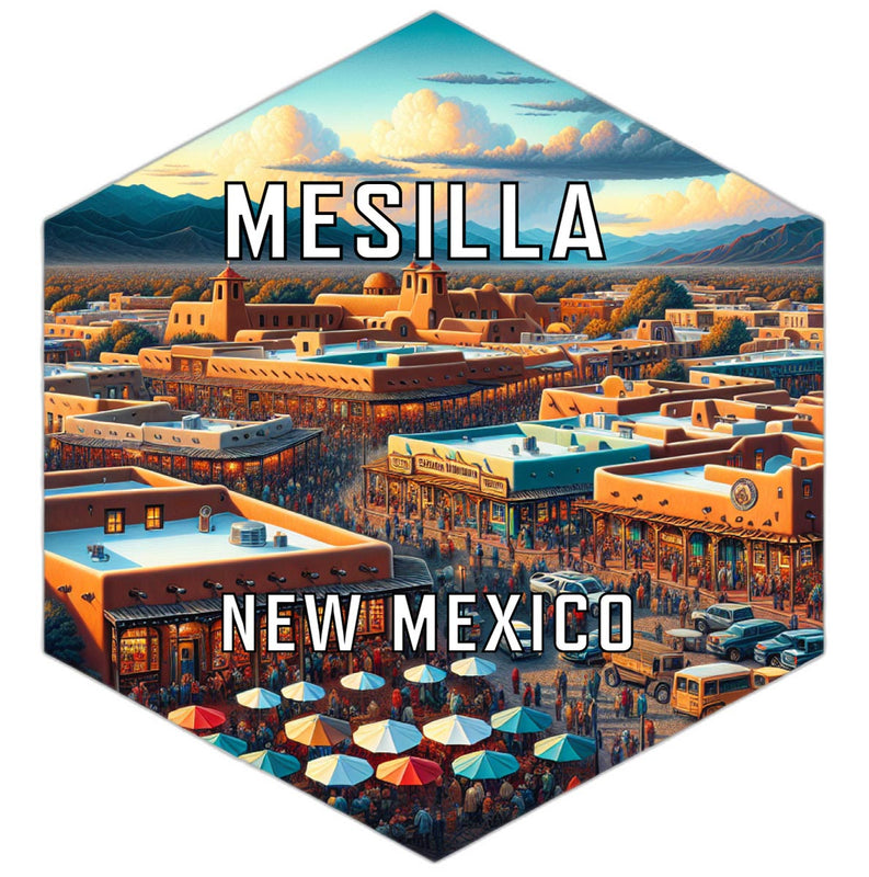Mesilla New Mexico Travel Destination Souvenir Vinyl Decal Sticker 4-Inch