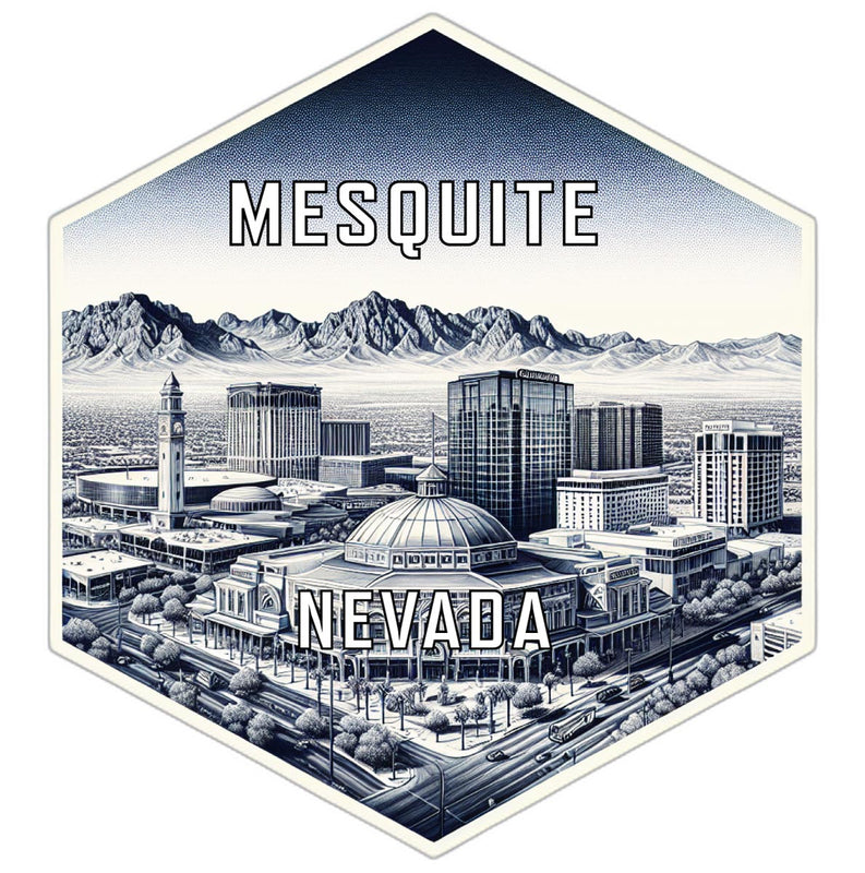 Mesquite Nevada Travel Destination Souvenir Vinyl Decal Sticker 6-Inch