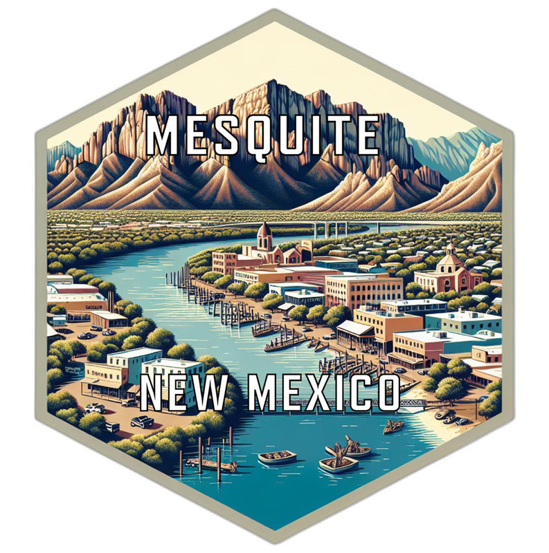 Mesquite New Mexico Travel Destination Souvenir Vinyl Decal Sticker 6-Inch