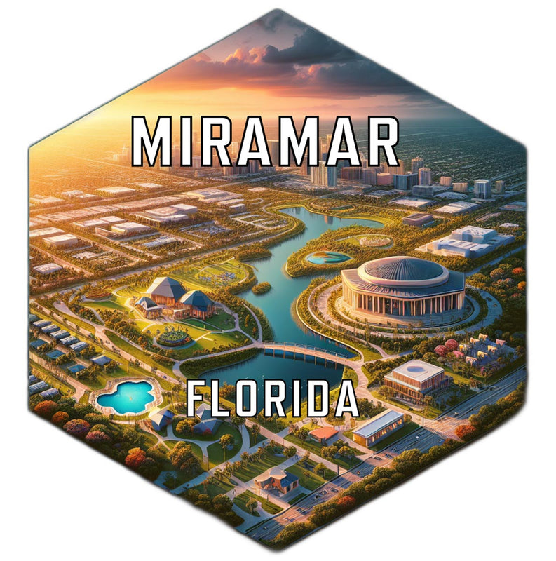 Miramar Florida Travel Destination Souvenir Vinyl Decal Sticker 4-Inch