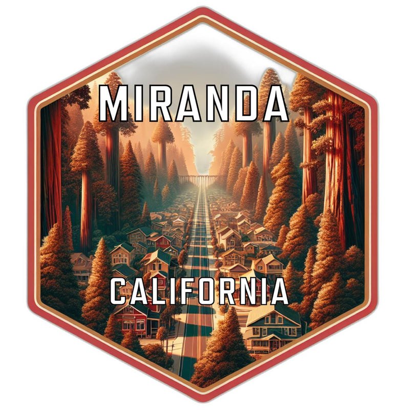 Miranda California Travel Destination Souvenir Vinyl Decal Sticker 2-Inch
