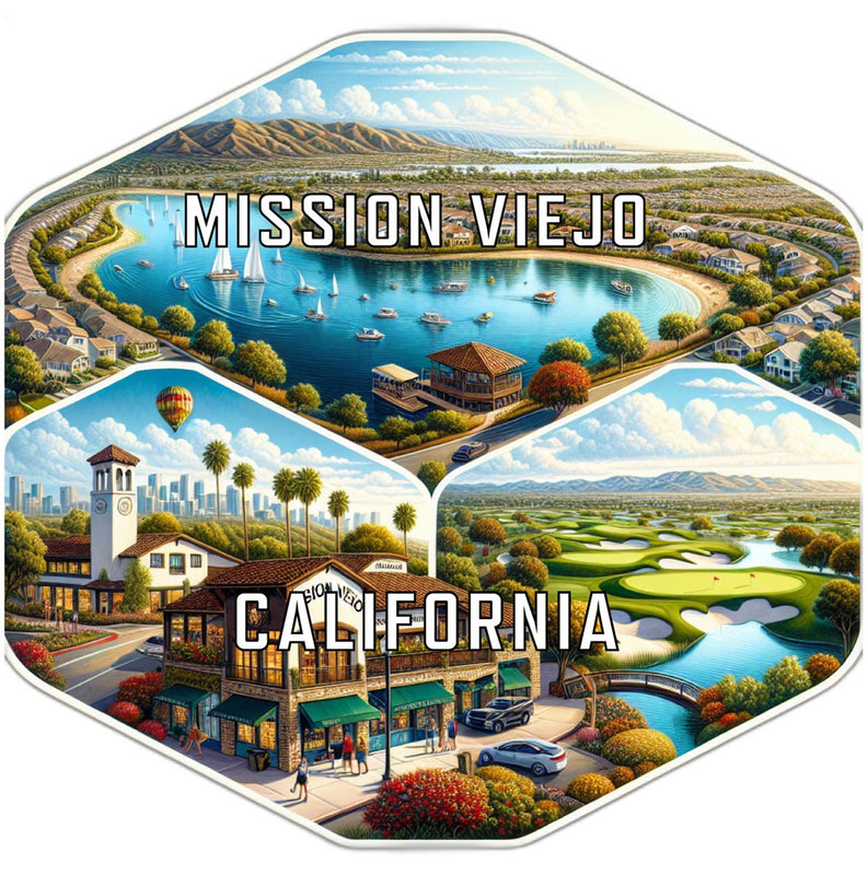 Mission Viejo California Travel Destination Souvenir Vinyl Decal Sticker 2-Inch