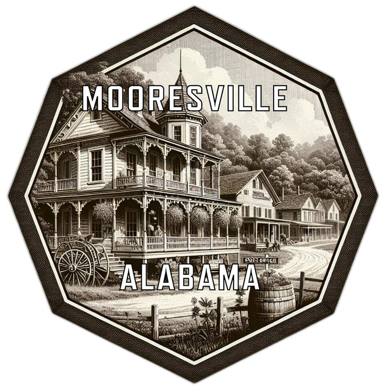 Mooresville Alabama Travel Destination Souvenir Vinyl Decal Sticker 6-Inch