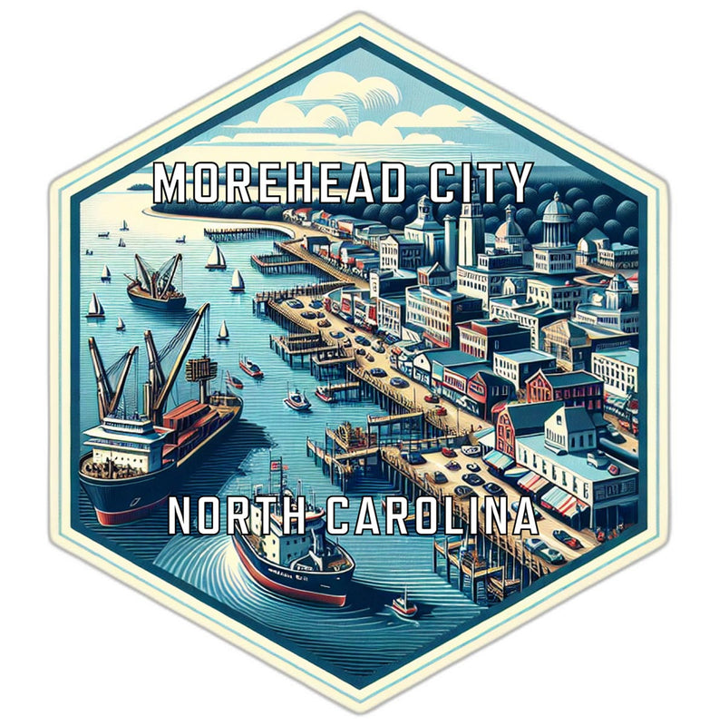 Morehead City North Carolina Travel Destination Souvenir Vinyl Decal Sticker 2-Inch