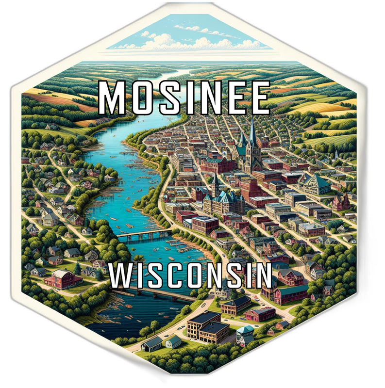 Mosinee Wisconsin Travel Destination Souvenir Vinyl Decal Sticker 4-Inch
